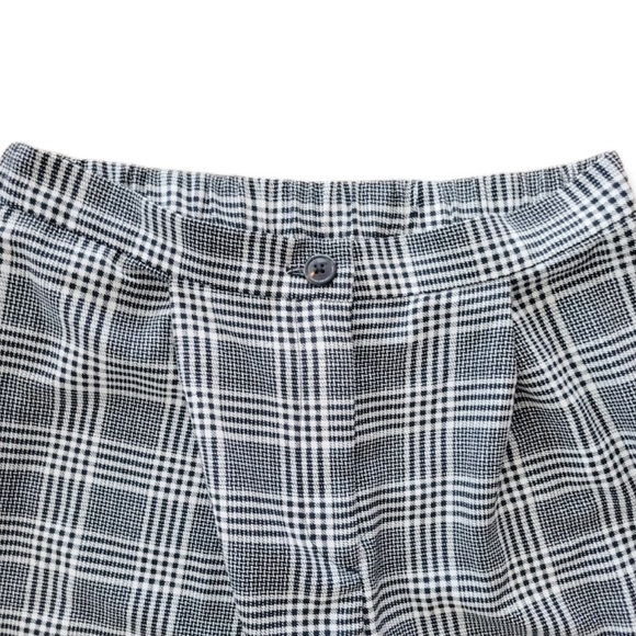 Divided plaid pants Sz 6 black white casual - Picture 6 of 7